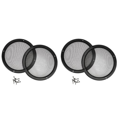 4 Pcs Car Speaker Covers Protective Membranes Black 1
