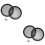 4 Pcs Car Speaker Covers Protective Membranes Black 5