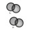 4 Pcs Car Speaker Covers Protective Membranes Black 4