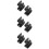 6Sets Schwarze Lautsprecherhalterung Wandmontage Universal 10
