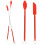 2 Sets Mini Silicone Spoon Cosmetic Spatula Telescopic Makeup Tool 1
