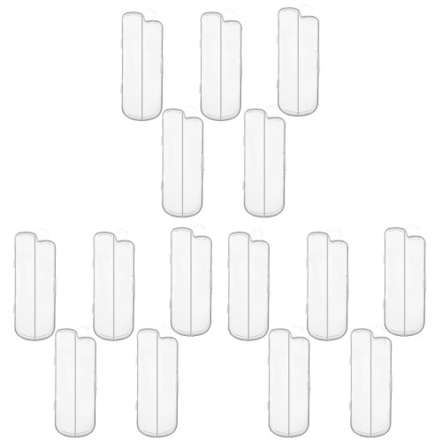 15 Pcs Baby Double Spoon Storage Box Silicone PP Case 1