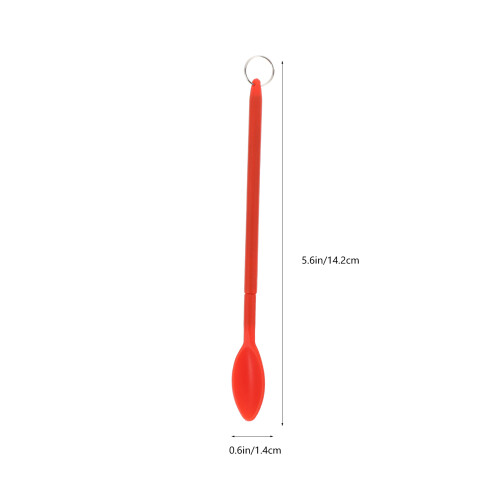 2 Sets Mini Silicone Spoon Cosmetic Spatula Telescopic Makeup Tool 1