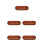 5Pcs Dipping Sauce Tray: Solid Wood 3 Section Plates For Bbq Hot Pot 5