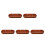 5Pcs Dipping Sauce Tray: Solid Wood 3 Section Plates For Bbq Hot Pot 7