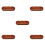 5Pcs Dipping Sauce Tray: Solid Wood 3 Section Plates For Bbq Hot Pot 10
