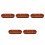 5Pcs Dipping Sauce Tray: Solid Wood 3 Section Plates For Bbq Hot Pot 8
