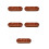 5Pcs Dipping Sauce Tray: Solid Wood 3 Section Plates For Bbq Hot Pot 6