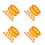 40 Pcs Silicone Finger Protector Rings For Grooming Shears Yellow 4