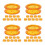 40 Pcs Silicone Finger Protector Rings For Grooming Shears Yellow 5