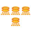40 Pcs Silicone Finger Protector Rings For Grooming Shears Yellow 7