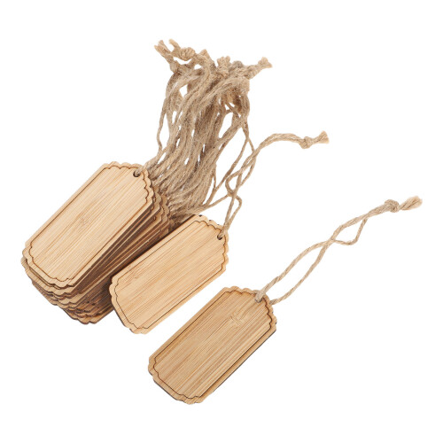 100 Pcs Bamboo Plant Labels With String For Indoor Outdoor Use 2