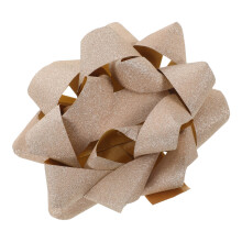 5Pcs Golden Adhesive Ribbon Bows For Wedding Wrapping Decor