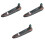 3 Pcs Incense Stick Insert Dish Vintage Ceramic Lighthouse Holder 3