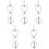 5Pcs Parrot Bell String Bird Diversion Pendant Hanging Toy 5