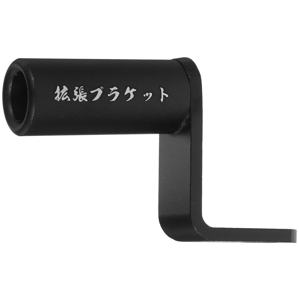 2Pcs Motorcycle Car Rearview Mirror Extension Mount Bracket Black 032297183654