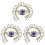 3Pcs Eye Brooch Pin Retro Hat Decorative Backpack Accessory 4