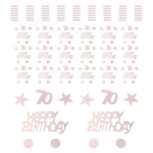 4 Sets 70Th Birthday Table Confetti Stars Dots Sequins 45G For Party
