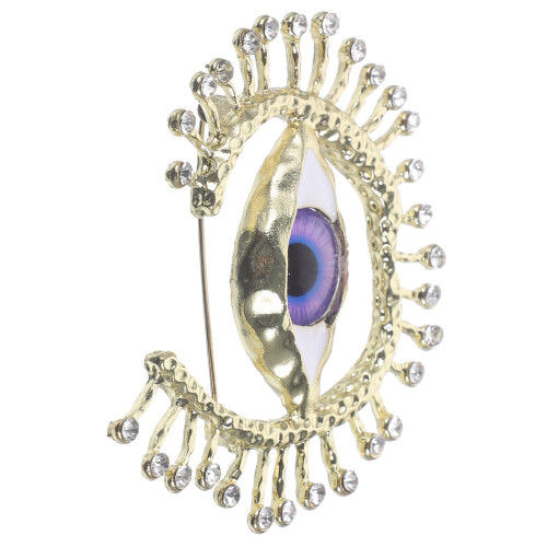 3Pcs Eye Brooch Pin Retro Hat Decorative Backpack Accessory 2