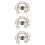 3Pcs Eye Brooch Pin Retro Hat Decorative Backpack Accessory 10
