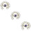 3Pcs Eye Brooch Pin Retro Hat Decorative Backpack Accessory 11