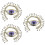 3Pcs Eye Brooch Pin Retro Hat Decorative Backpack Accessory 9