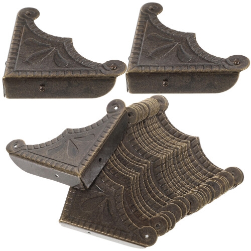 60Stk Metall Möbel Eckenschutz Vintage Für Möbelkanten 2