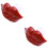 2Pcs Joke Silicone Pacifier Funny Style Baby Care Tool Red 7