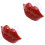 2Pcs Joke Silicone Pacifier Funny Style Baby Care Tool Red 4