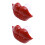 2Pcs Joke Silicone Pacifier Funny Style Baby Care Tool Red 6