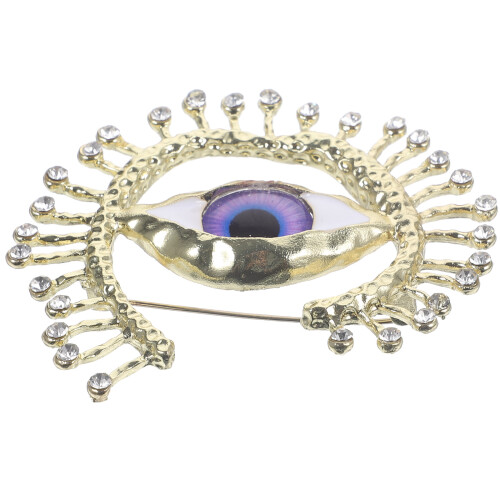4Pcs Eye Brooch Pin Retro Hat Decorative Backpack Accessory