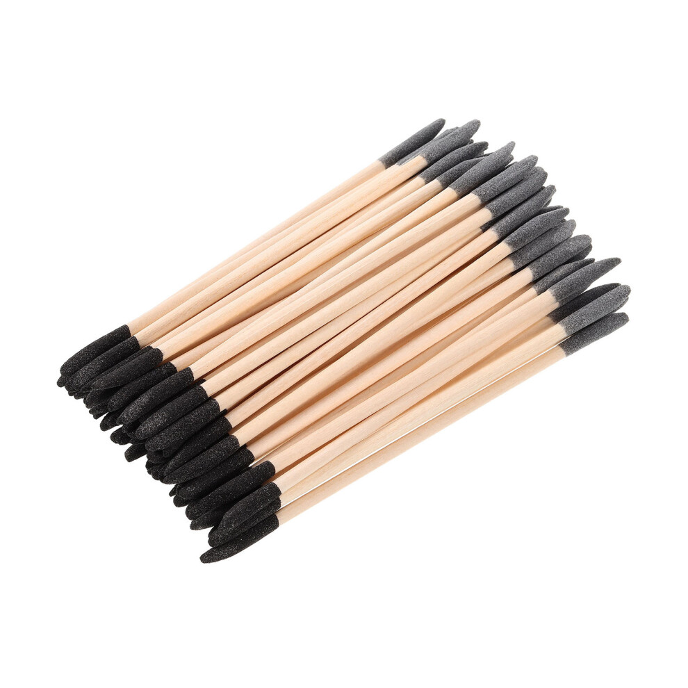 Totority 60Pcs Wooden Nail Sticks Double-Ended Cuticle Pusher Tool