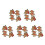 10 Pairs Fish Iron On Patches Embroidered Sequin Applique 4