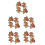 10 Pairs Fish Iron On Patches Embroidered Sequin Applique 5
