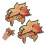 10 Pairs Fish Iron On Patches Embroidered Sequin Applique 11