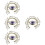 4Pcs Eye Brooch Pin Retro Hat Decorative Backpack Accessory 9