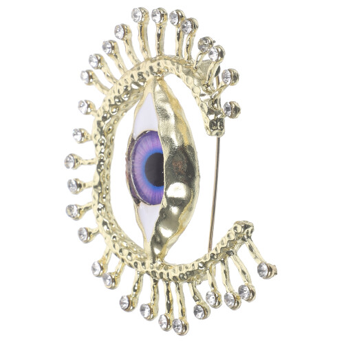 4Pcs Eye Brooch Pin Retro Hat Decorative Backpack Accessory 1
