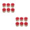 12 Pcs Wood Stamp Snowflake Pattern For Card Making Crafts 3x3x2.2cm 9