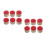 12 Pcs Wood Stamp Snowflake Pattern For Card Making Crafts 3x3x2.2cm 4