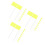150 Pcs Yard Marker Flags For Garden Lawn Landscape Irrigation 7