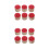 12 Pcs Wood Stamp Snowflake Pattern For Card Making Crafts 3x3x2.2cm 6