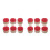 12 Pcs Wood Stamp Snowflake Pattern For Card Making Crafts 3x3x2.2cm 8