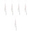 5Pcs Phone Charm Lanyard Strap Jellyfish Beaded Decor 6