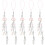 5Pcs Phone Charm Lanyard Strap Jellyfish Beaded Decor 11