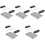 5 Sets Stainless Steel Sandwich Holder And Toast Warming Rack 5