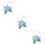 3St Blauwe Kunstbloem Polsband Bruiloft Wrist Corsage Accessoire 11