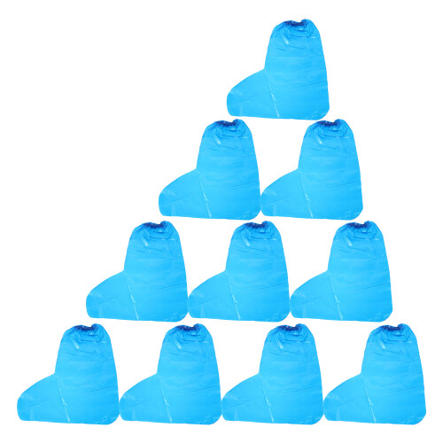 30 Pcs Plastic Rain Shoe Covers For Outdoor Protection 1