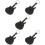 5Pcs Pu Guitar Case With Key Chain 10