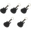 5Pcs Pu Guitar Case With Key Chain 5