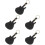 5Pcs Pu Guitar Case With Key Chain 8